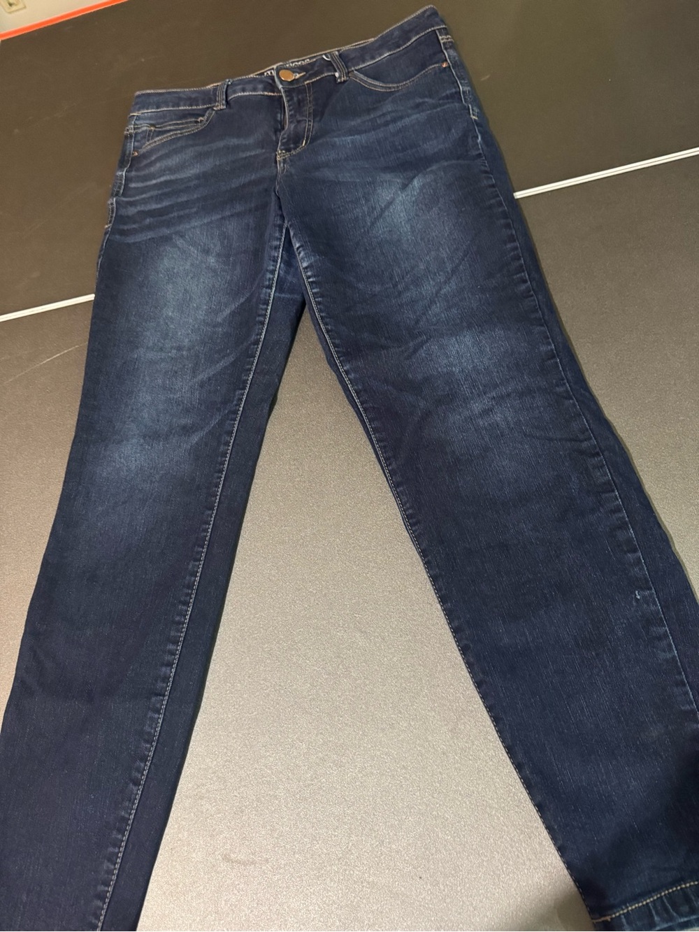 Maurices Dark Blue Skinny Jeans Size 12 Regular
